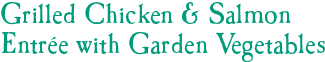 Grilled Chicken & Salmon Entrée with Garden Vegetables