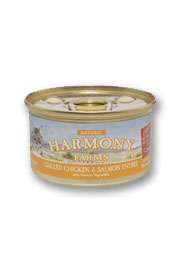 Can of Grilled Chicken & Salmon Entrée with Garden Vegetables