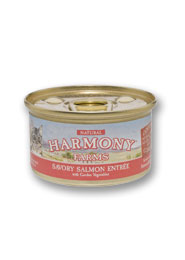 Can of Savory Salmon Entrée with Garden Vegetables