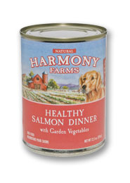 Can of Healthy Salmon Dinner with Garden Vegetables